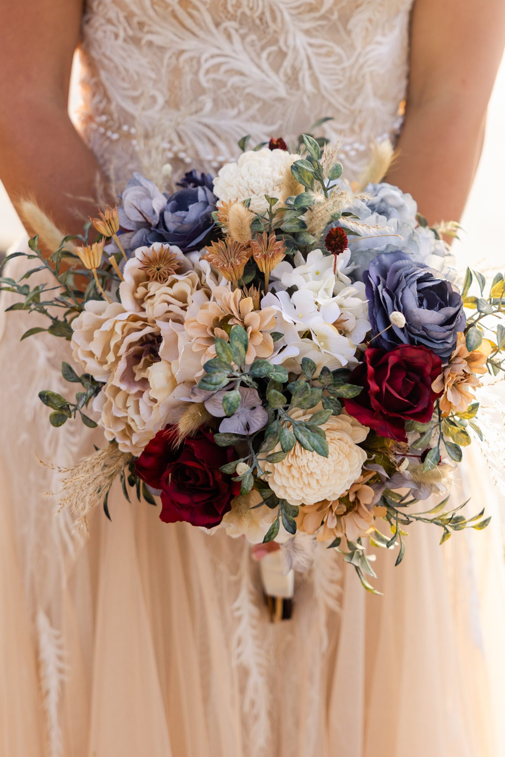 a gorgeous shot of the bride's Brainard Lake Elopement bouquet. 