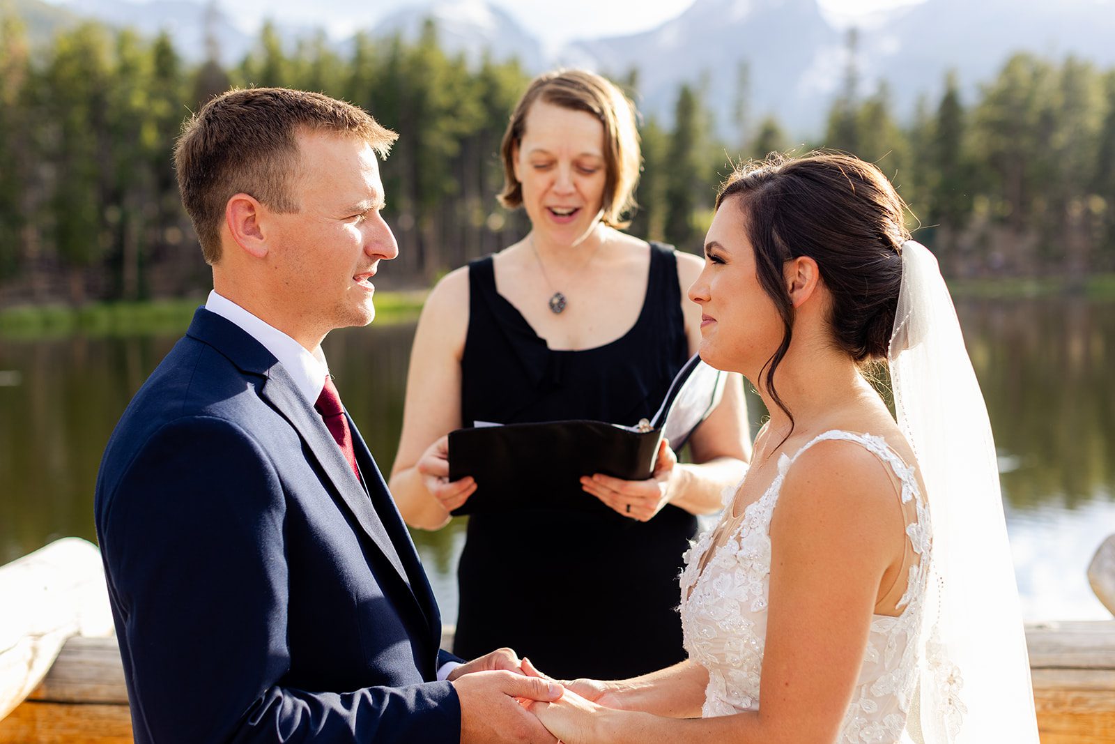 Sprague Lake elopement ceremony