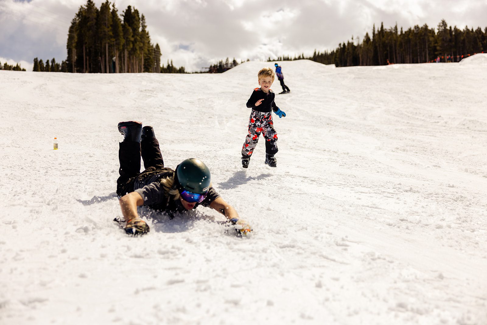 Kids on the mountain at Breckenridge ski resort